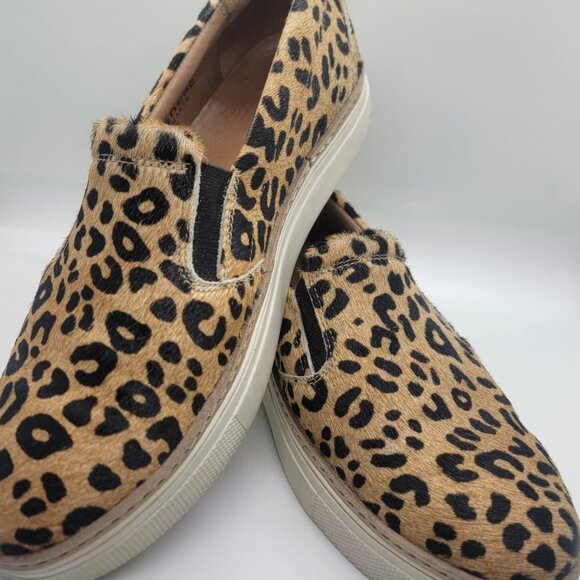 Lucchese Women 9M Leopard Cowhide Loafers Casual Shoes Made in Brazil Excellent - Picture 14 of 16